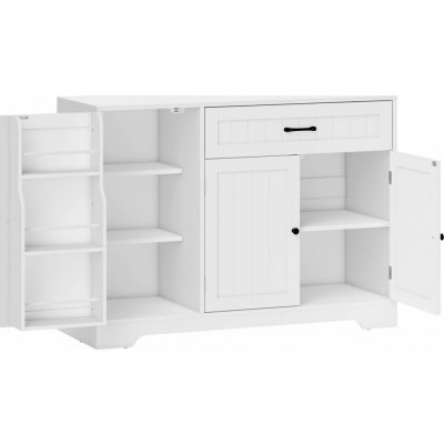 HOMCOM Kuchyňská skříňka se zásuvkou 110 x 40 x 80 cm | bílá – Zboží Mobilmania