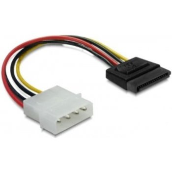 Delock 60112 Redukce napájení MOLEX 4-pin na SATA 15-pin přímý, 6 cm