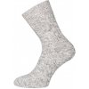 Vlněné ponožky Lesana světle šedý melír