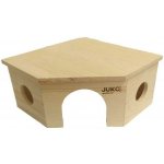 Juko Domek dřevěný rohový králík 30 x 15 x 30 cm – Hledejceny.cz