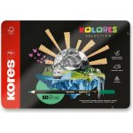 Kores Trojhranné pastelky KOLORES Mandalas pro antistresové omalovánky 3 mm 50 barev – Hledejceny.cz