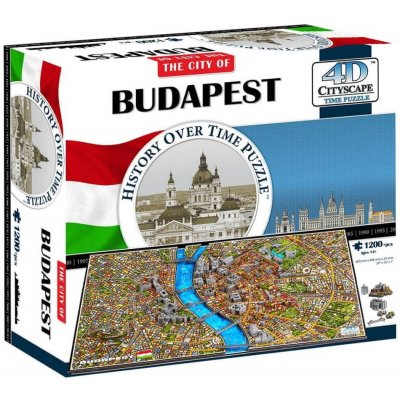 4D Cityscape 4D puzzle Budapešť 1265 ks