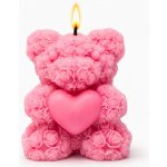 Svíčkománie3D Méďa z růžiček 50 g – Zboží Mobilmania