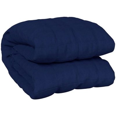 ZBXL Zátěžová deka modrá 7 kg textil 155x220 – Zboží Dáma