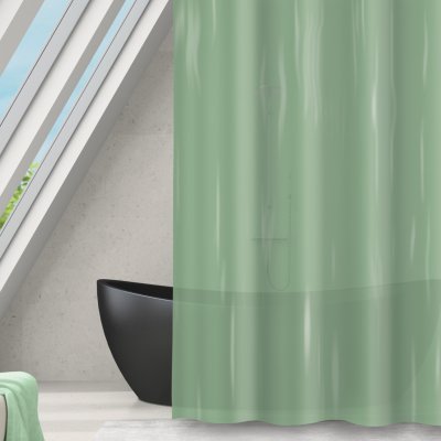 MSV ROMANA bazalkově zelený průsvitný 180 x 180 cm – Sleviste.cz