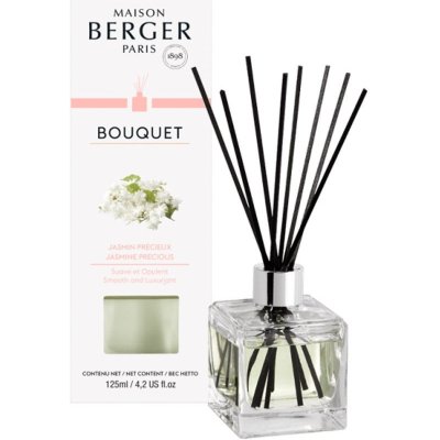 Maison Berger Paris Cube Scented Bouquet aroma difuzér s náplní 125 ml (Precious Jasmine) – Zboží Mobilmania