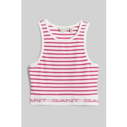 Gant Striped Ribbed Tank Top fialová