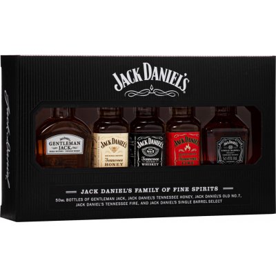 Jack Daniel's Family of Spirits Pack 5 x 40% 0,05 l (set) – Zboží Dáma
