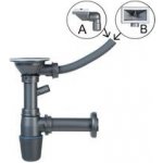 Novaservis Sifon pro dřez s přepadem, 89 mm, plast NSP89 – Zbozi.Blesk.cz