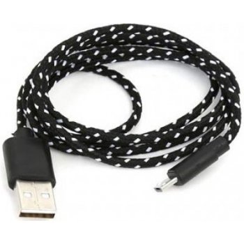 Omega OUFBCB Micro USB textilní černý