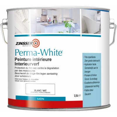Zinsser Perma-White 1 l Saténová bílá