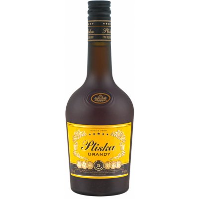 Pliska brandy 5y 36% 0,5 l (holá láhev) – Sleviste.cz