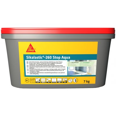 SIKA Sikalastic-260 Stop Aqua- rychleschnoucí tekutá izolace do interiéru Balení hmotnost: 7 kg