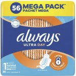 Always Ultra Normal hygienické vložky Vel. 1 s křidélky 56 ks – Hledejceny.cz