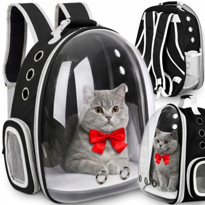 Purlov Batoh pro přepravu zvířat polyester průhledný plexisklo 41 x 35 x 24 cm – Zboží Mobilmania
