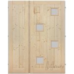 Tomáš Hrdinka Palubkové dveře Quatro střed smrk 90 x 198,5 cm Levé – Hledejceny.cz