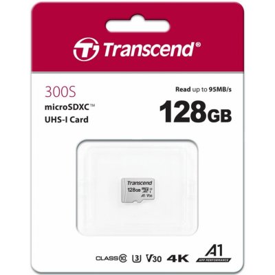 Transcend microSDXC 128 GB UHS-I U3 TS128GUSD300S – Zbozi.Blesk.cz