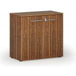 Primo Kancelářská skříň s dveřmi WOOD, 740 x 800 x 420 mm, ořech – Hledejceny.cz