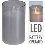 HOMESTYLING LED svíčka skleněná 7,5 x 12,5 cm teplá bílá KO-XX8113840 – Hledejceny.cz