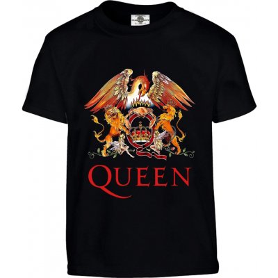 tričko Queen Logo Černá – Zboží Dáma