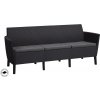 Allibert SALEMO 3 seater sofa grafit