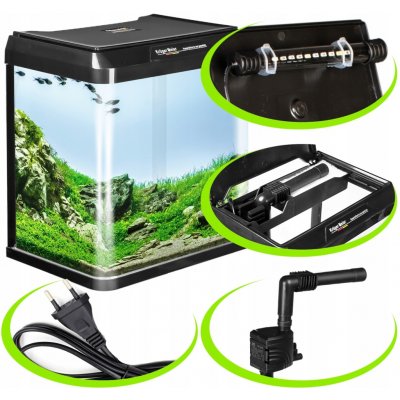 Kruger Meier Como Aquarium akvarijní set černý 7 l – Zboží Dáma
