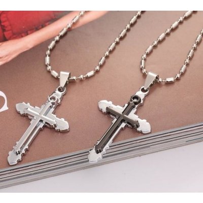 Blingstar Přívěsek Kříž Double cross 1776 – Zbozi.Blesk.cz