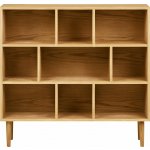 House Nordic Oshawa knihovna přírodní 30x104.5x112 cm – Zboží Dáma