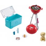 Mattel Barbie mini herní set s mazlíčkem grilování GRG76 – Zboží Mobilmania