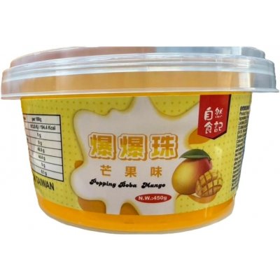 ZRSJ Mango popping boba s příchutí manga 450 g – Sleviste.cz