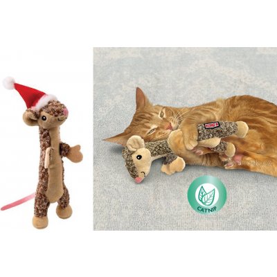 Kong Luvs šustící vánoční myš se šantou 23 cm – Zboží Dáma