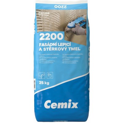 Cemix 2200 Fasádní lepicí stěrkový tmel 25 kg – Zbozi.Blesk.cz