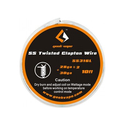 GeekVape Twisted Clapton SS316 odporový drát 2x 28GA + 30GA 3m – Zboží Mobilmania