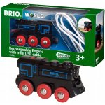 BRIO černá lokomotiva se zdrojem a mini USB 33599 – Hledejceny.cz