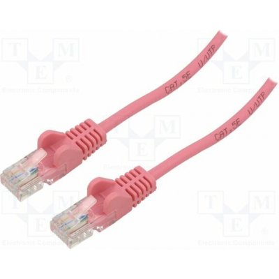 Goobay 95217 UTP, patch, kat. 5e, 1m, růžový – Zboží Živě