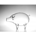 Skleněná pokladnička prasátko 80442 – Zboží Dáma