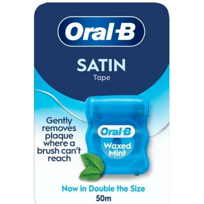 Oral-B Satin Tape voskovaná nit mátová 50 m – Hledejceny.cz