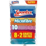 Spontex Microfibre utěrka 30 x 30 cm 8 + 2 ks – Zboží Mobilmania