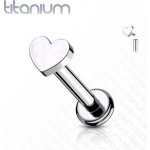 Šperky4U piercing do brady labreta titan srdíčko TIT1098-1208 – Zbozi.Blesk.cz