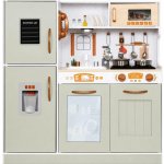 Derrson XL Dřevěná kuchyňka interaktivní Mint Green W5366 – Sleviste.cz