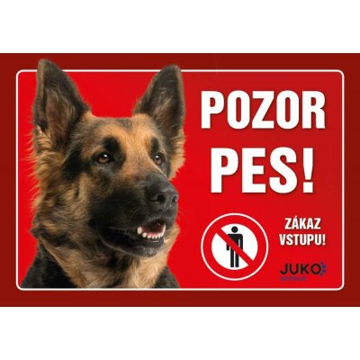 Juko Cedulka plast NĚMECKÝ OVČÁK hnědý – Sleviste.cz