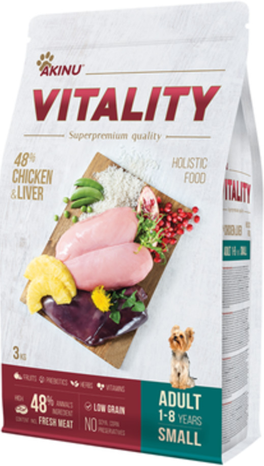 Akinu Vitality dog Adult small chicken 3 kg