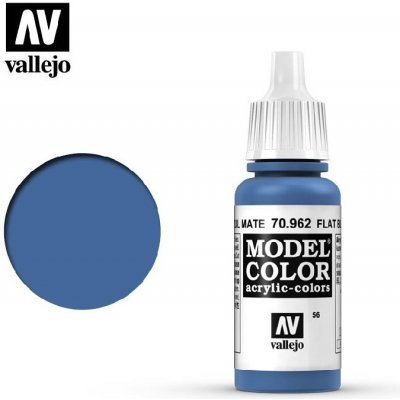 Vallejo Model Color: Flat Blue 17ml barva na modely – Zboží Mobilmania