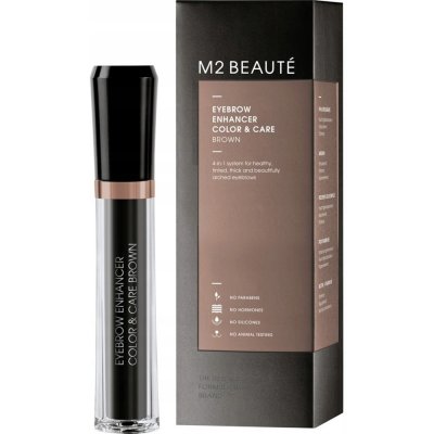 M2 Beauté Eye Care barva na obočí s růstovým efektem Brown 6 ml