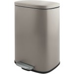 Spirella pedálový odpadkový koš AKIRA, matná šedohnědá ocel, soft-close, 30 L 10_21566 – Hledejceny.cz