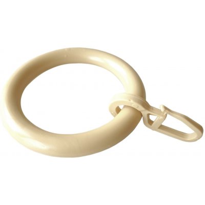 Kruh plastový, BÉŽ + háček (10ks) – Zboží Mobilmania