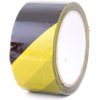 Výstražná páska a řetěz Den Braven Lepicí páska výstražná 50 mm x 66 m žluto-černá levá