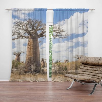Sablio Závěs Strom: 2ks 140x250cm – Hledejceny.cz