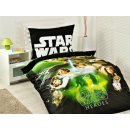 Jerry Fabrics Povlečení Star Wars green bavlna 140x200 70x90