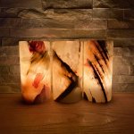 Svícen z aragonitu na čajovou svíčku - válec 13 cm Varianta: Jemný vzor – Zboží Dáma